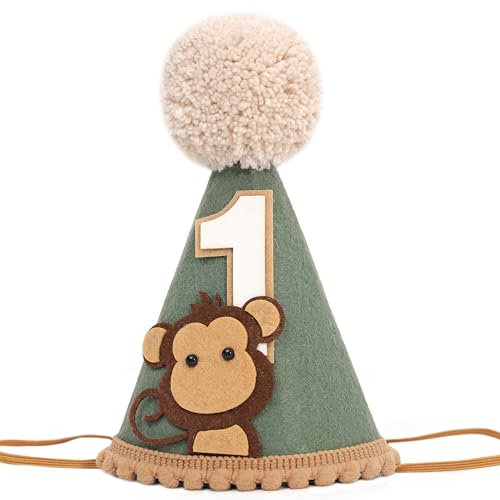 Agvgaza Monkey 1st Birthday Crown