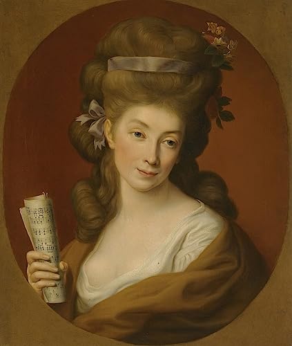 Cuadro en lienzo de la princesa Izabela Potocka, decoración mural para dormitorio de 60x90cm
