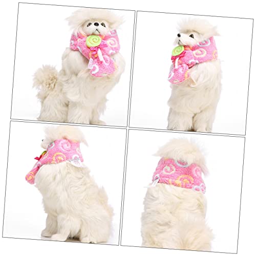 Balacoo 2 Peças De Acessórios Cor-De-Rosa Para Cães Bandana Gatos De Inverno Aquecedor De Natal Roup