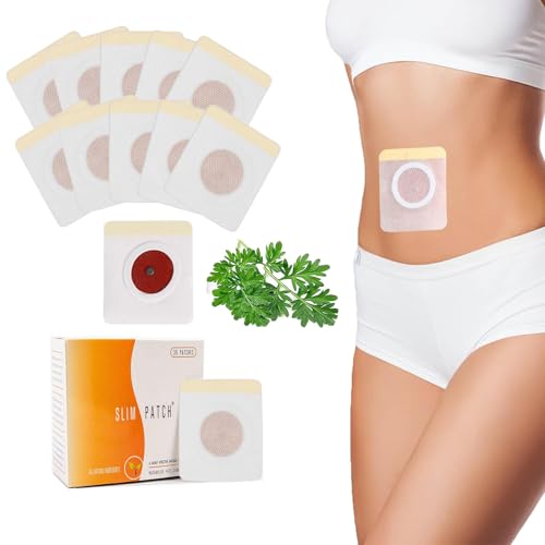 30 Piezas Parches Slimming para Quemar Grasa, Adelgazantes para Quemar Grasa Abdominal, Parches Adelgazantes Abdomen, Slimming Patch para Mujer y Hombre
