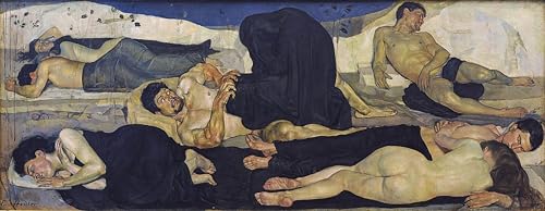 Impression d'art Ferdinand Hodler tableau la nuit poésie murale