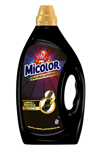 Micolor Gel Oscuros Intensos (28 lavados), detergente líquido para lavadora con tecnología de...