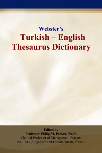 Webster’S Turkish - English Thesaurus Dictionary