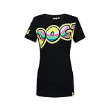 ducati moto gp t shirt Retail F1 genehmigt. Valentino Rossi Vrwts307304001 T-Shirt, Vr46, The Doctor Damen, schwarz, L 98 cm/39 in Chest