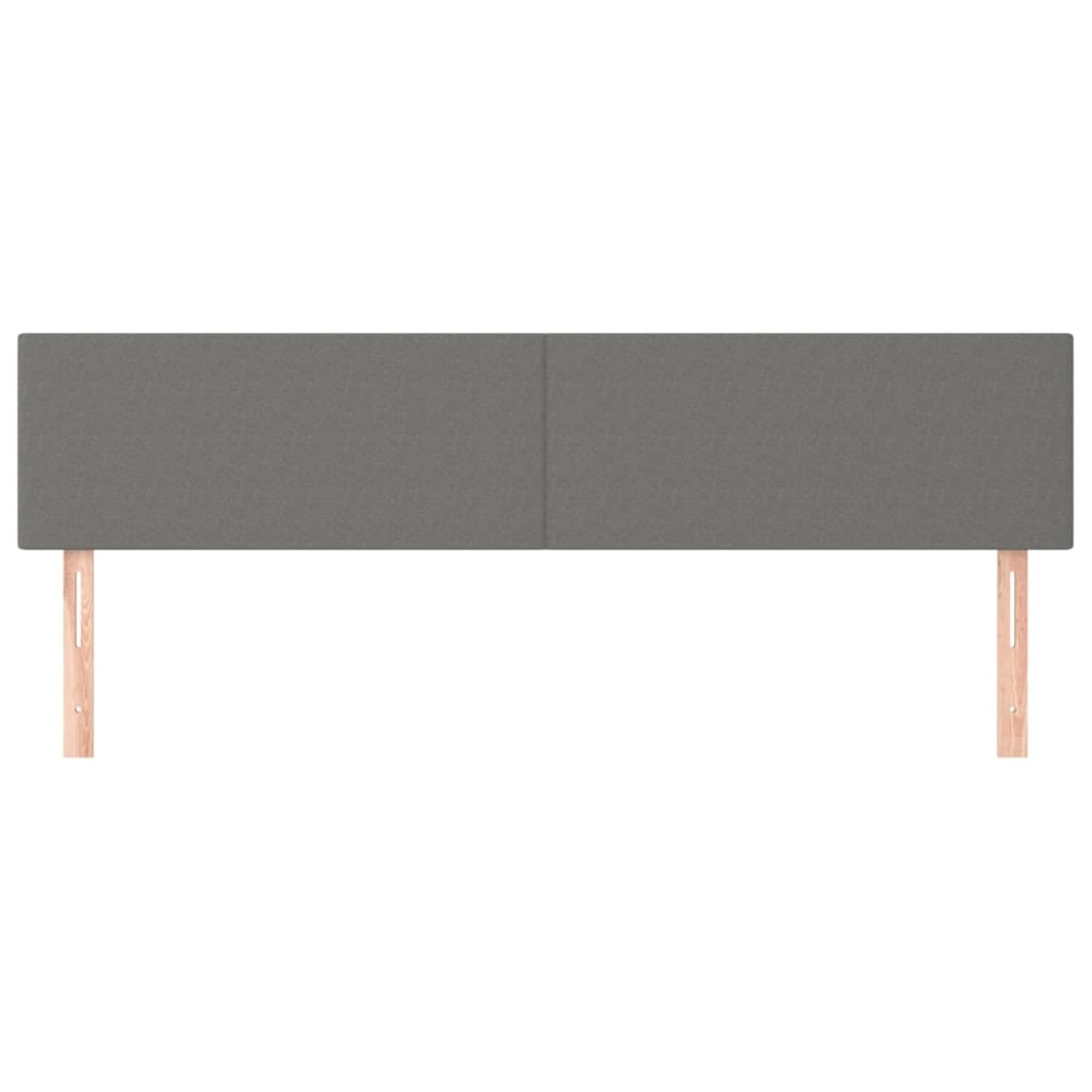 Cabeceros 2 Unidades, Cabezal De Cama, Cabezales Dormitorios Modernos, Cabecera para Cama, de Tela Gris Oscuro 100x5x78/88 cm