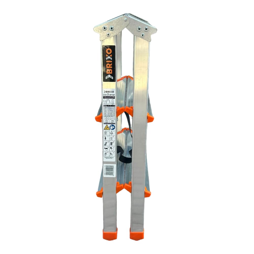 Taburete doméstico de aluminio con pies antideslizantes Tip Tap STEP-UP - 3 escalones