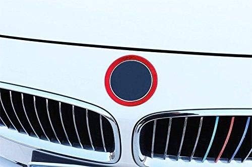 Miniatura 4 de x xotic tech 1 pieza de emblema de maletero delantero y trasero compatible con BMW 1 3 5 6 7 Z X Series M3 M4 E36 E46 E90 (rojo) - 3.2 pulgadas
