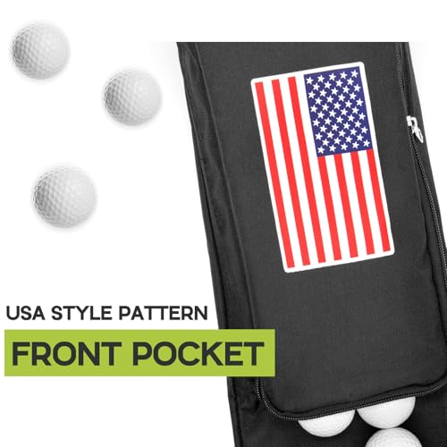 Golf Club Bag, Portable Foldable Mini Golf Carry Bag Lightweight Golf Sunday Bag for 8-10 Golf Clubs, Waterproof Golf Club Travel Bag for Women, Men - Thumbnail 6