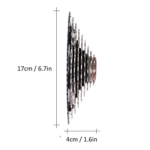 Roda dentada cassete, Romacci 11-40T 9 Speed ​​Wide Ratio Sunrace para bicicleta bicicleta MTB rodas