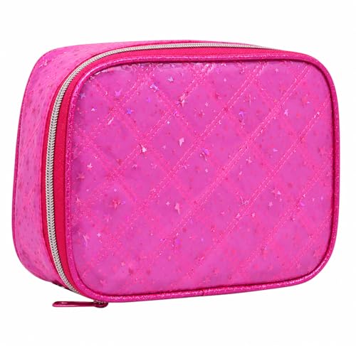 Estojo Escolar Feminino Yepp Estrelas - Volta as Aulas ideal Para Escolas Faculdade e Trabalho (Pink)