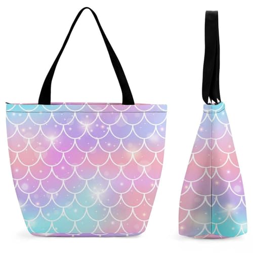 Sac à main écailles de sirène lumineuses sac à bandoulière shopping voyage