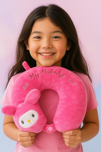 Image of DC DECORIO Kids Travel Neck Pillow with Soft U-Shaped Support Cushion for Car, Airplane & Stroller Naps