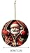 2025 Christmas Tree Fun Santa Claus Decorations, Christmas Ornaments 2025，Painted Glass Style, Unique for Adults，Acrylic Hanging Decorations