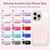 Giumel 8 Piezas Soporte de Montaje para Funda de Teléfono con Ventosa de Silicona, Ventosa Antideslizante, Accesorios Manos Libres para Selfies y Videos, Soporte Adhesivo de Silicona para Teléfono Celular 4