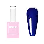 FZANEST Dark Gel Nail Polish,15ml Navy Blue Color Soak Off UV LED Gel Polish Nail Art Manicure Salon DIY Nail Design Decoration at Home D55
