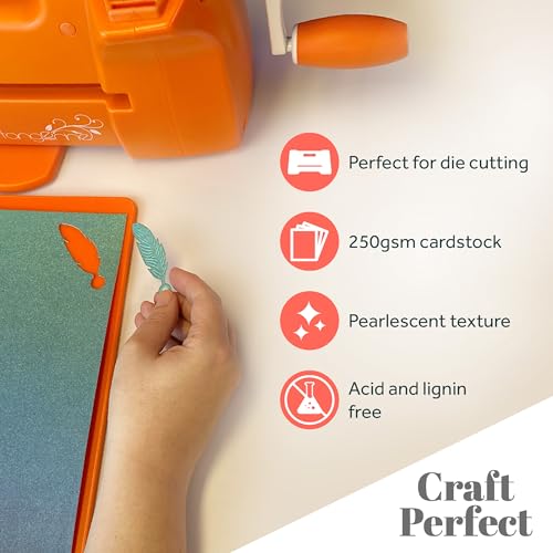 Craft Perfect Pearlescent Card A4, Pearl White - Image 3