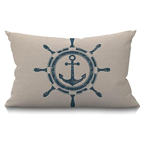 BGBDEIA Nautical Theme Cushion Cover Cover