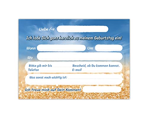 Junapack Lot de 12 cartes d'invitation pour 8e anniversaire d'enfant huitième anniversaire fille trois chevaux avec 12… - Image 5