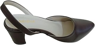 صندل كلاسيكي بكعب مدبب 5 سم وحزام خلفي للنساء من كاريسما