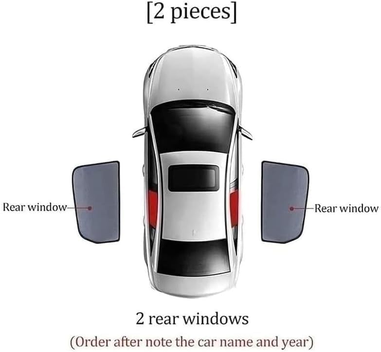 Parasoles para Lexus ES 2018 plegable ventanas traseras protección UV calor 2