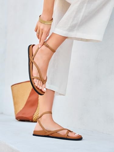 Image of Coutgo Women's Strappy Flat Sandals