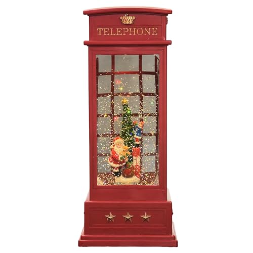 MerryPulse Christmas Snow Globe Lantern Musical Santa Snow Globes with