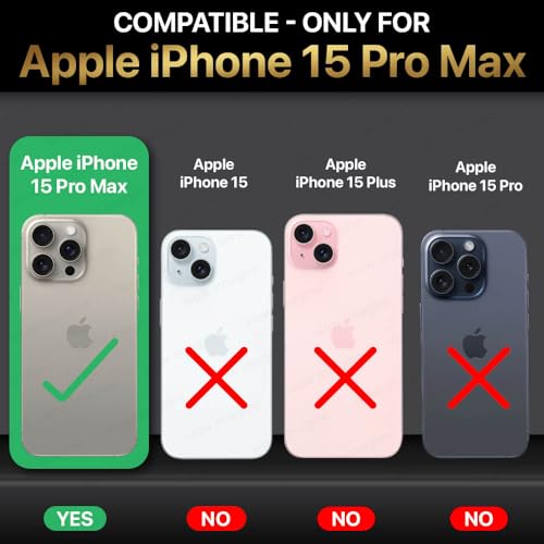 Image of WOW IMAGINE Crystal Clear Back Cover Case for Apple iPhone 15 Pro Max | Full Device & Camera Protection | Shockproof TPU Silicone Back Case Mobile Cover - Transparent