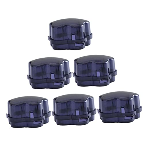 Kisangel Translucent Gas Knob Guards 6 Piece Child Proof Stove Burner Covers for Oven Safety