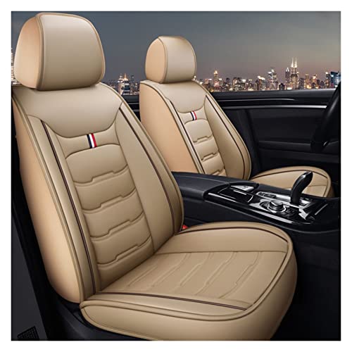 Housses de siège auto universelles pour Nissan Versa et Teana, intérieur chic beige 5 places