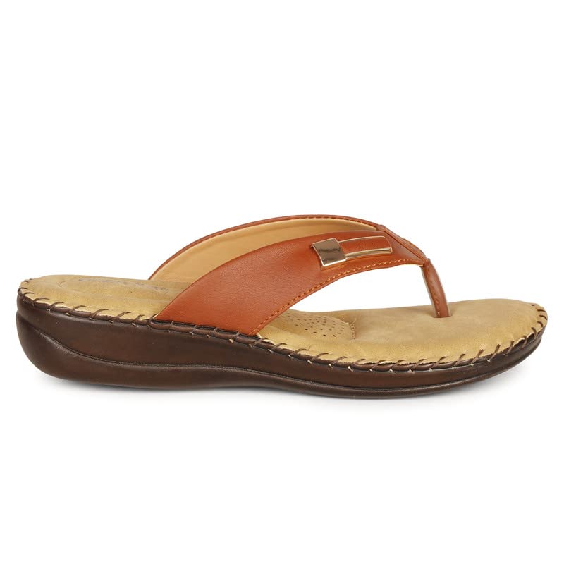 Image of Women's Flip-Flops & Slippers | Doctor Ortho Comfort with Style for Women & Girls - Light weight, Soft & Stylish Footwear | Suitable for Knee, Diabetic &