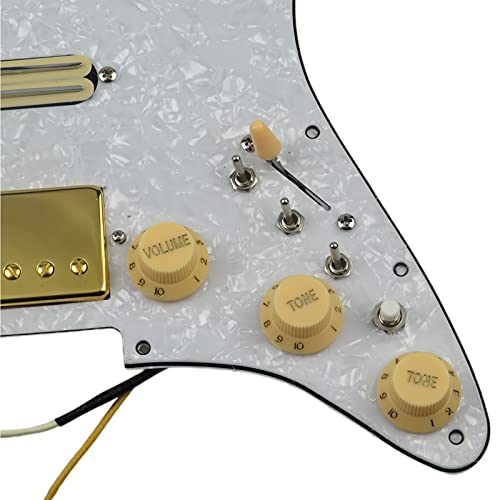 Pickups De Guitare De Pickguard Chargé Pré-programmé Alnico 5 HSS Ensemble De Coupe À Push-Tire du Harnais De Câblage… - Les Beatles, Paul McCartney, John Lennon, RIngo Starr, George Harrison Pickups De Guitare De Pickguard Chargé Pré-programmé Alnico 5 HSS Ensemble De Coupe À Push-Tire du Harnais De Câblage… – Image 4