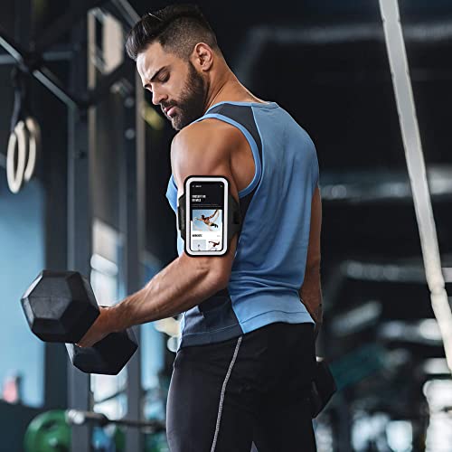 Newppon Cell Phone Running Armband :With Airpods Pro Holder Case For Iphone Pro Max Plus Mini Se (14/13/12/11/X/Xs/Xr/8/7) Galaxy Ultra Plus Edge Note (22/21/20/10/9/8) & Key Pocket & Adjustable Strap #TOP6