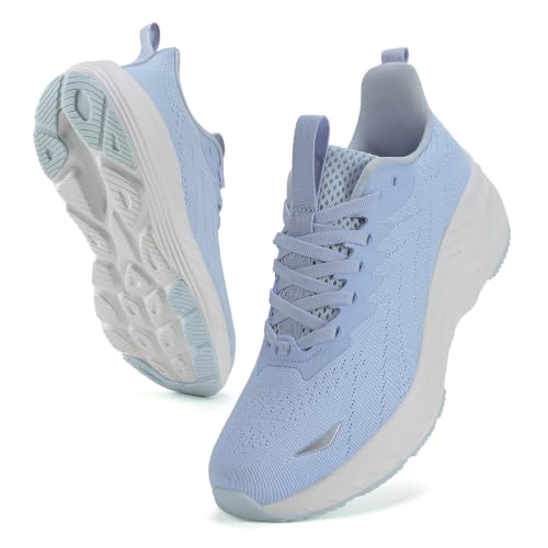 Image of Women's Slip On Walking Shoes Wide Cushion Running Tennis Shoes with Arch Support Insole, Non Slip Sole for Nursing Workout Gym Athletic Fashion Sneakers 6-12