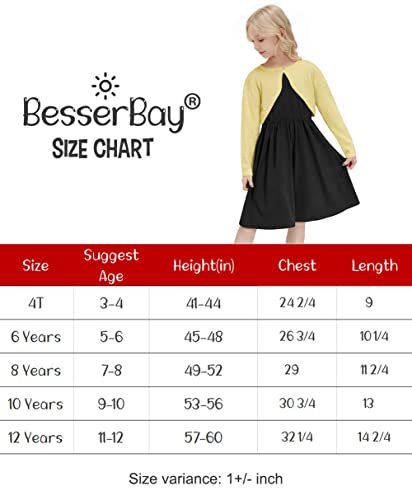 Besserbay Kid Girls Open Front Sparkle Gold Bolero Shrug Sweet Button Closure Cropped Cardigan 9-10 Years #TOP5