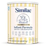 Similac Dual Prebiotic Blend, Baby Formula with Iron, Milk-Based Powder, 0-12 Months, 30.8-oz Can