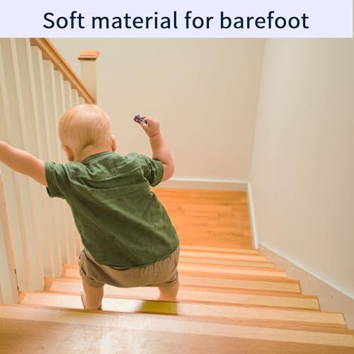 Image of Clear Anti Slip Tape for Stairs & Bathtubs, 4 inch x50FT Non-Skid Transparent Grip Tape - Soft PVC Safety Traction for Bare Feet, Pool Decks, Boats, Shower Floors