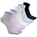 Produktbild Zehensocken Damen Fünf Finger Socken aus Baumwolle, Damen Sneaker Socken mit Zehen, 5 Paare