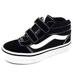 Vans Ward Mid V, Zapatillas para Unisex niños, (Su...: Marca Vans Sidestripe Doble cierre de velcro Construcción vulcanizada Suela original de waffle