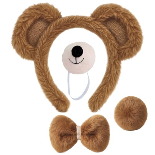 MUNSKT - Disfarce de urso para fantasia de urso e fantasia de urso para o Natal, Halloween, carnaval (Bear Dress-4)