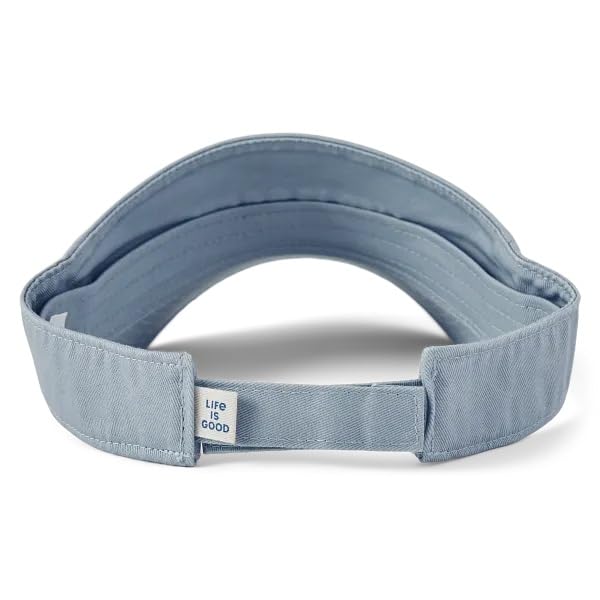 Life is Good. Unisex Crafty LIG Chill Cap Visor, Gray Blue3
