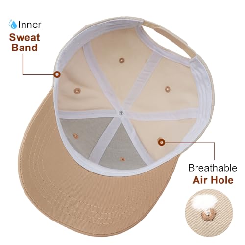 Image of Mommin Trucker Hat for Women, Vintage Two-Tone mom hat with Mommin 3D Embroidery, New Mom Gifts Mothers Day Outfits
