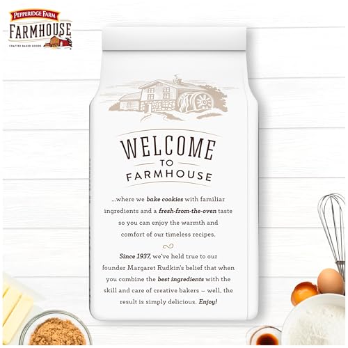 Image of Pepperidge Farm Farmhouse Thin & Crispy Toffee Milk Chocolate Cookies, 6.9 Ounce Bag (Pack of 2)