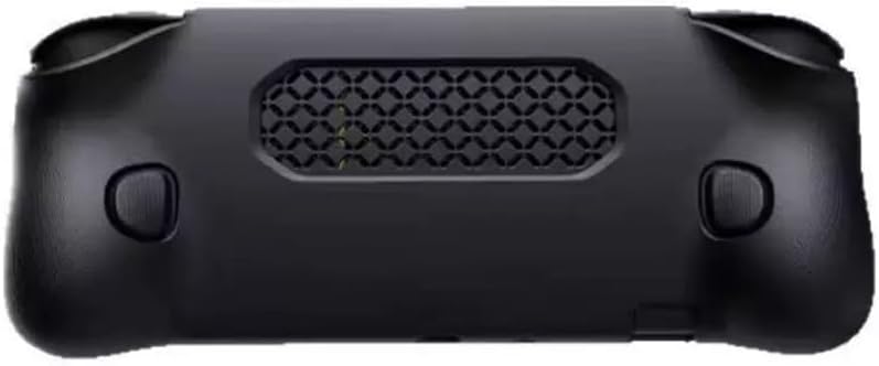 Voikoli Handheld Game Console Anti-Fall Shockproof Shell Skin Silicone Grip Protective Cover Sleeve Gaming Player Case for Ayn Odin 2 Portal (White) (Black)