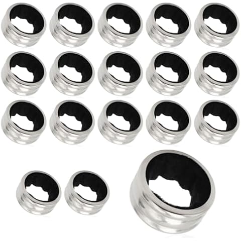 HZAOPZE 18 Pcs Reusable Stainless Steel Wine Drip Rings Cover