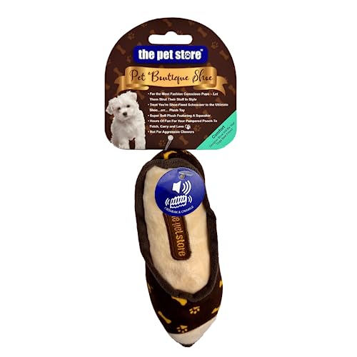 The Pet Store Pet Boutique Super Soft Squeeky Plush Toy Designer Shoe Dog Comfort Toy Ideal for Small Dogs and Puppies - Image 2