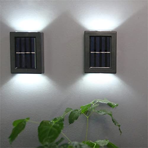 Kit 2 Luminária Energia Solar, Luz LED Energia Solar Lâmpadas Led Com Sensor 2V/200MA IP65 à prova d