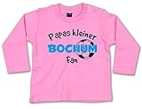 Rundhals-Ausschnitt G-graphics Papas Kleiner Bochum Fan Baby Sweatshirt 268.0239 (3-6 Monate, pink)