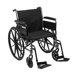 Drive Medical Cruiser III Lightweight Wheelchair - Enhanced Mobility Support - Adjustable Seat & Arm Options - Durable Carbon Steel Construction - Smooth-Rolling Mag Wheels - 20 Inch Seat