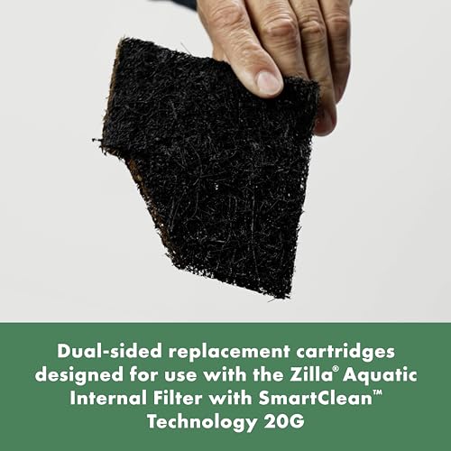 Zilla EcoRenew Filter Cartridges Aquatic Reptile Internal Filter with SmartClean Technology 20G, 3-Pack - Thumbnail 4