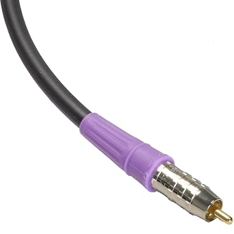 Blue Jeans Cable LC-2 Double-Shielded Low Capacitance Subwoofer Cable Black, 50 Foot